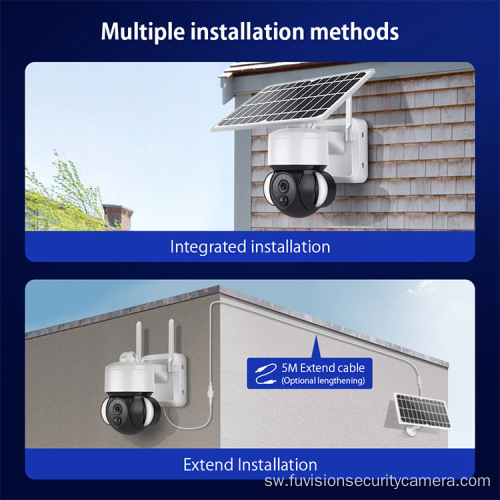 Design Mpya WiFi Waterproof Solar Power Camera.